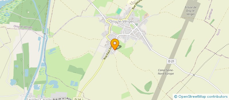 localisation de l'entreprise MADAME MICHELE MARLOT  OISY-LE-VERGER