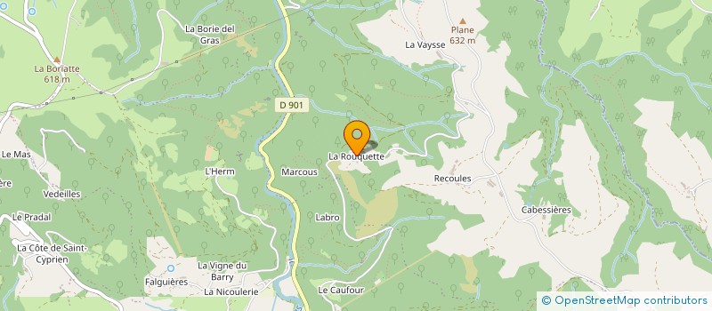 localisation de l'entreprise MADAME MICHELE MARRAGOU  SENERGUES