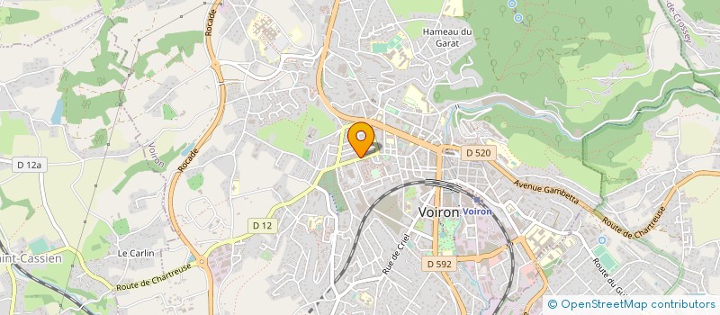 localisation de l'entreprise MADAME MICHELE MARTEL  VOIRON