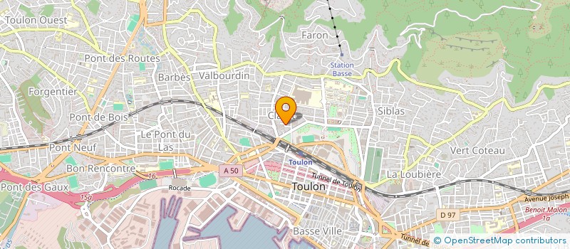 localisation de l'entreprise MADAME MICHELE MARTIN  TOULON