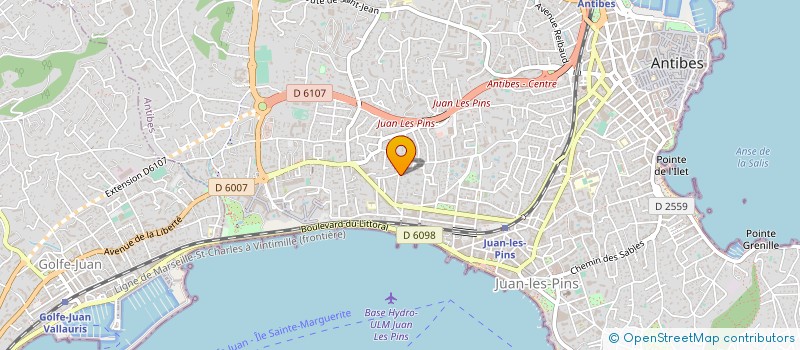 localisation de l'entreprise MADAME MICHELE MARTIN à ANTIBES