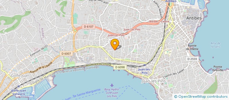 localisation de l'entreprise MADAME MICHELE MARTIN à ANTIBES
