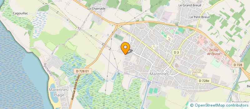 localisation de l'entreprise MADAME MICHELE MASSE  MARENNES-HIERS-BROUAGE