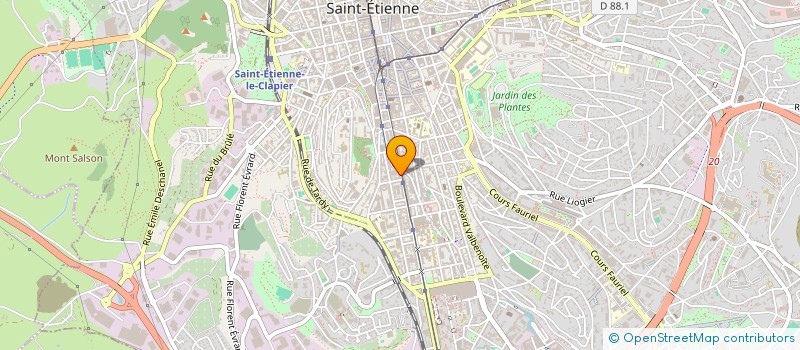 localisation de l'entreprise MADAME MICHELE MASSON  SAINT-ETIENNE