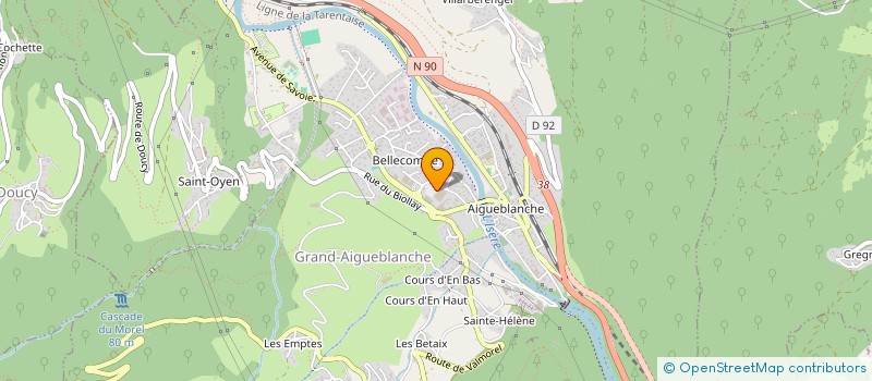 localisation de l'entreprise MADAME MICHELE MASSON à GRAND-AIGUEBLANCHE