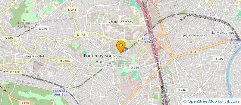 localisation de l'entreprise MADAME MICHELE MASSON  FONTENAY-SOUS-BOIS