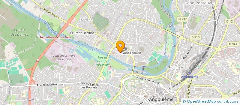 localisation de l'entreprise MADAME MICHELE MAURIN à ANGOULEME