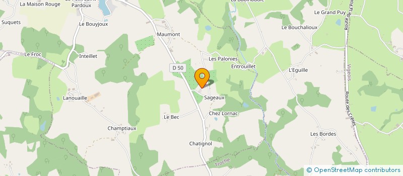 localisation de l'entreprise MADAME MICHELE MAURY  SAINT-PARDOUX-CORBIER