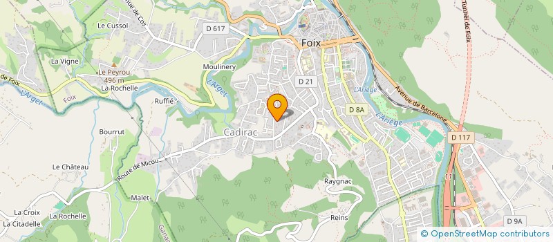 localisation de l'entreprise MADAME MICHELE MAUSSAC à FOIX