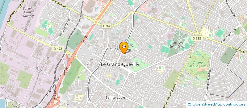 localisation de l'entreprise MADAME MICHELE MAUVIEUX à LE GRAND-QUEVILLY