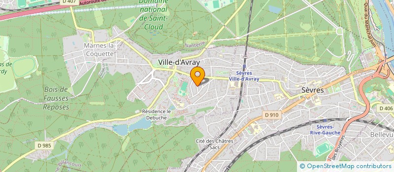 localisation de l'entreprise MADAME MICHELE MEHEUST  VILLE-D'AVRAY