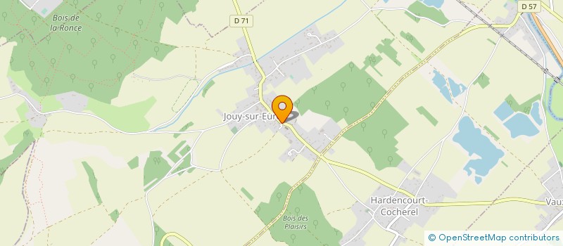 localisation de l'entreprise MADAME MICHELE MERLIN  JOUY-SUR-EURE