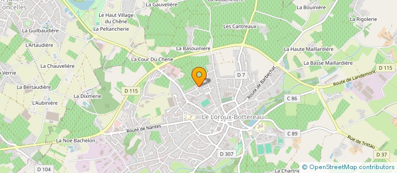 localisation de l'entreprise MADAME MICHELE METRIAU  LE LOROUX-BOTTEREAU