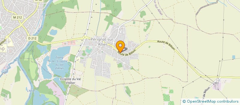 localisation de l'entreprise MADAME MICHELE MEUNIER à PERIGNAT-SUR-ALLIER