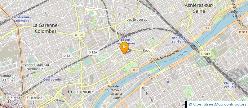 localisation de l'entreprise MADAME MICHELE MIRANDA à COURBEVOIE