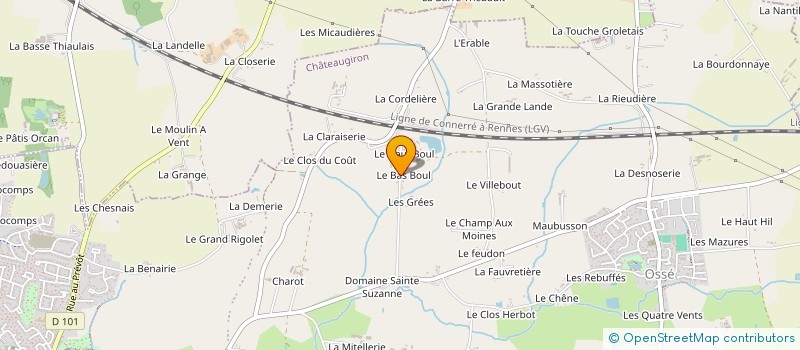 localisation de l'entreprise MADAME MICHELE MLE LE PORT  CHATEAUGIRON