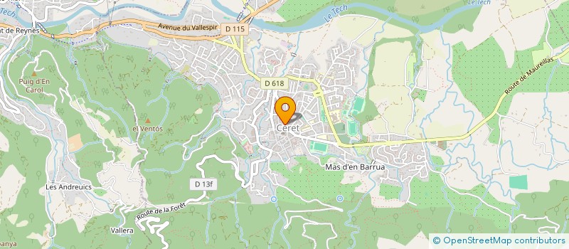 localisation de l'entreprise MADAME MICHELE MOLINS  CERET