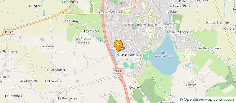 localisation de l'entreprise MADAME MICHELE MONFORT  BAIN-DE-BRETAGNE