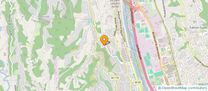 localisation de l'entreprise MADAME MICHELE MONNIER  SAINT-LAURENT-DU-VAR