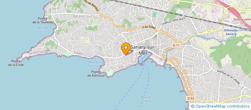 localisation de l'entreprise MADAME MICHELE MONTOLIVO à SANARY-SUR-MER