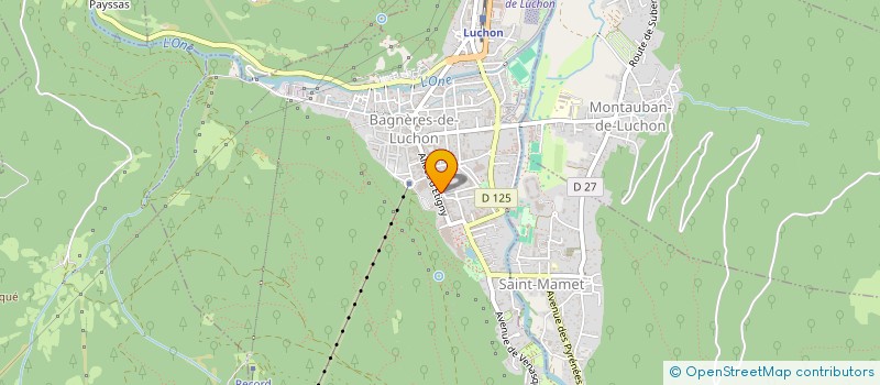 localisation de l'entreprise MADAME MICHELE MONVOISIN  BAGNERES-DE-LUCHON