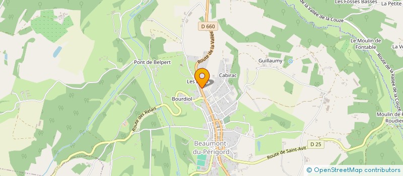 localisation de l'entreprise MADAME MICHELE MONZIE  BEAUMONTOIS EN PERIGORD