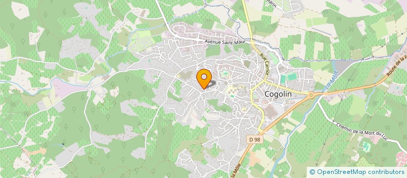 localisation de l'entreprise MADAME MICHELE MOREAU  COGOLIN