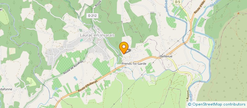 localisation de l'entreprise MADAME MICHELE MOREAU à LAURAC-EN-VIVARAIS