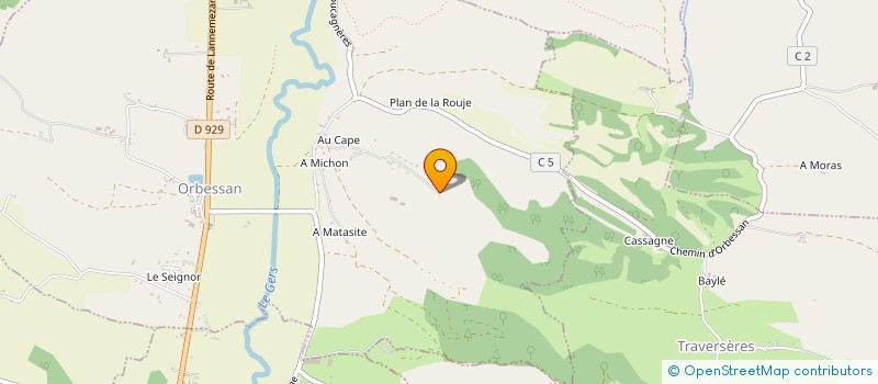 localisation de l'entreprise MADAME MICHELE MORIN  ORNEZAN