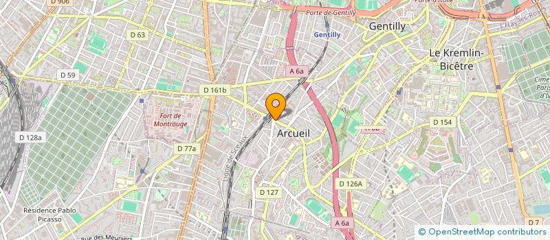 localisation de l'entreprise MADAME MICHELE MORIN  ARCUEIL