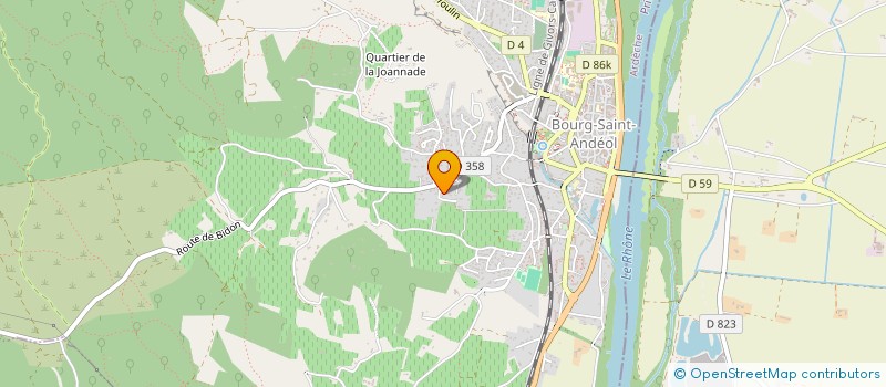 localisation de l'entreprise MADAME MICHELE MOULIN  BOURG-SAINT-ANDEOL