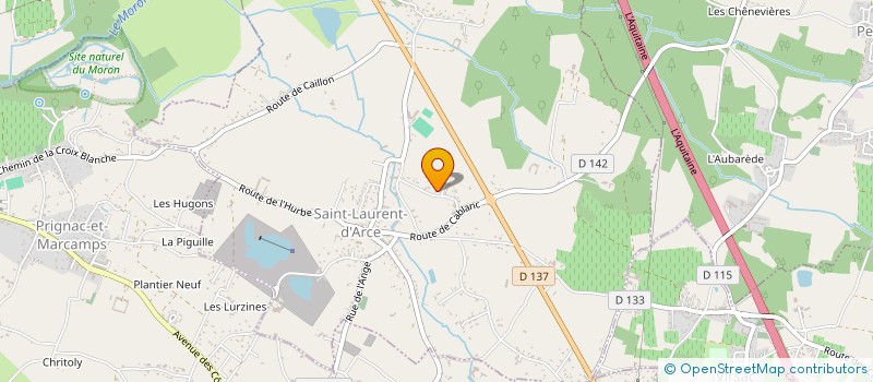 localisation de l'entreprise MADAME MICHELE MOURGUY  SAINT LAURENT D ARCE