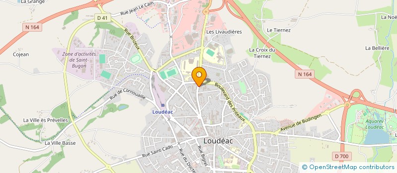 localisation de l'entreprise MADAME MICHELE MOUSSEAU à LOUDEAC