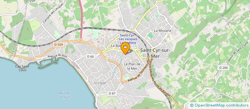 localisation de l'entreprise MADAME MICHELE MURET à SAINT-CYR-SUR-MER