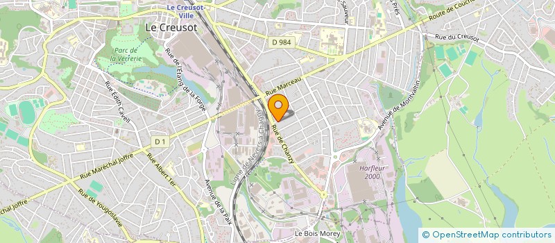 localisation de l'entreprise MADAME MICHELE NDEM NYAMFOUM  LE CREUSOT