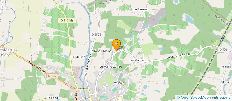 localisation de l'entreprise MADAME MICHELE NUVET  MONTGUYON