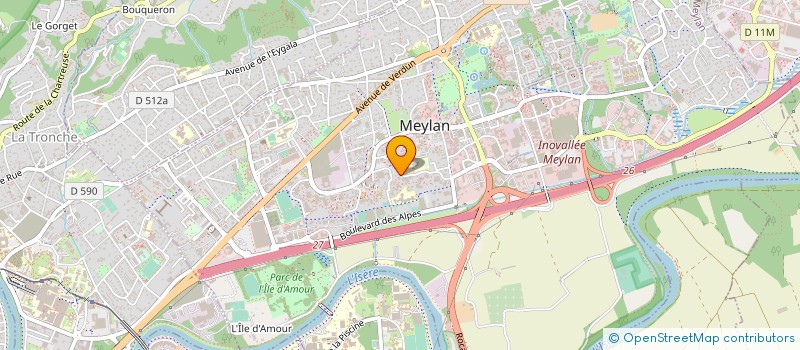 localisation de l'entreprise MADAME MICHELE ODDOU  MEYLAN