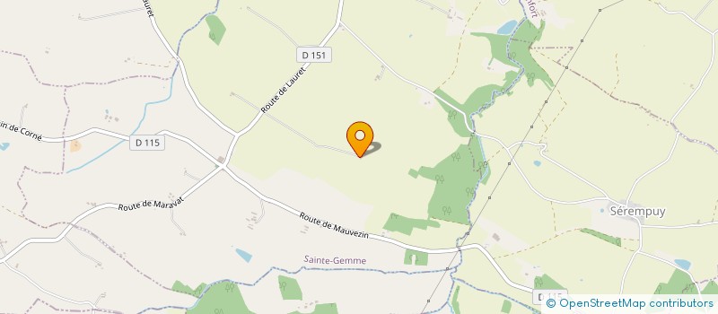 localisation de l'entreprise MADAME MICHELE PALISSE  SAINTE-GEMME