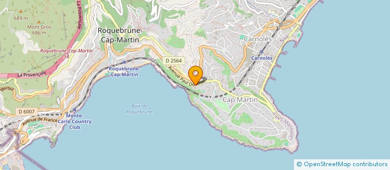 localisation de l'entreprise MADAME MICHELE PANCAGLIO à ROQUEBRUNE-CAP-MARTIN