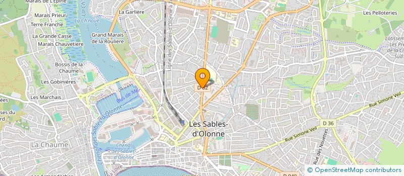 localisation de l'entreprise MADAME MICHELE PAPIN à LES SABLES D'OLONNE