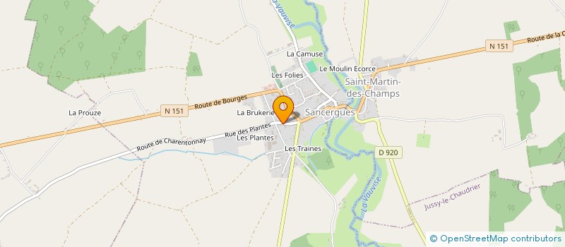 localisation de l'entreprise MADAME MICHELE PARET  SANCERGUES