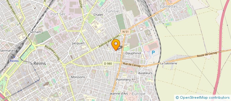 localisation de l'entreprise MADAME MICHELE PARISOT à REIMS