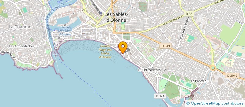 localisation de l'entreprise MADAME MICHELE PASQUIER à LES SABLES D'OLONNE