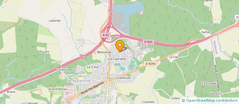 localisation de l'entreprise MADAME MICHELE PECQUET à SAINT-GEOURS-DE-MAREMNE