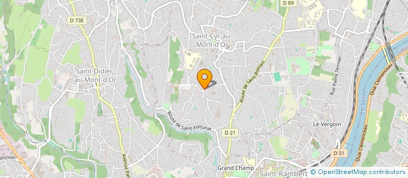 localisation de l'entreprise MADAME MICHELE PELLET  SAINT CYR AU MONT D'OR