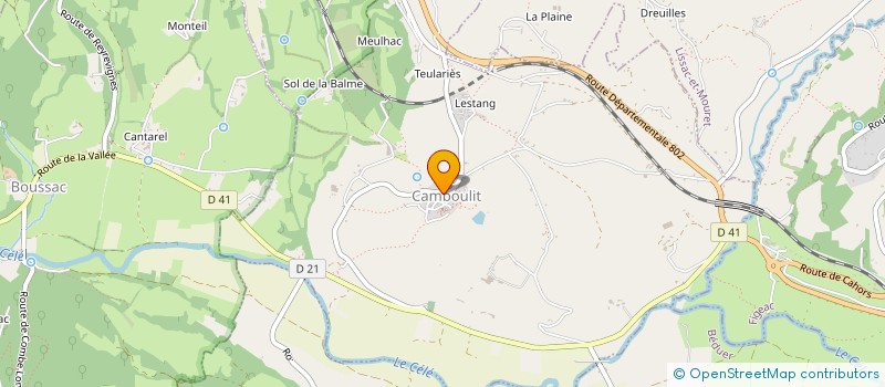 localisation de l'entreprise MADAME MICHELE PERIDES HORE  FIGEAC