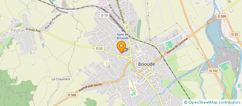 localisation de l'entreprise MADAME MICHELE PERONNE à BRIOUDE