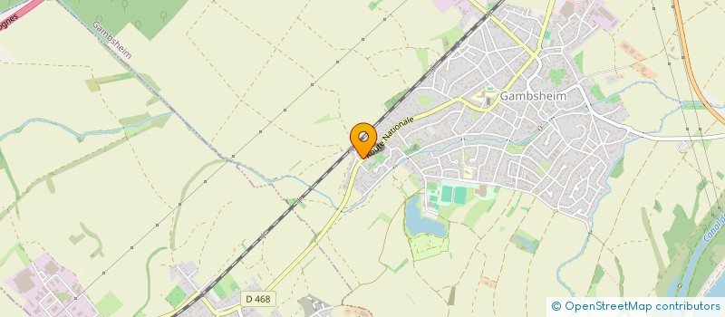 localisation de l'entreprise MADAME MICHELE PETER  GAMBSHEIM