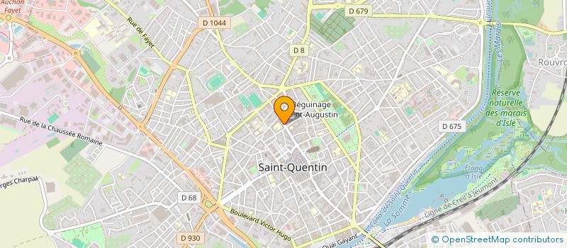 localisation de l'entreprise MADAME MICHELE PETIT à SAINT-QUENTIN