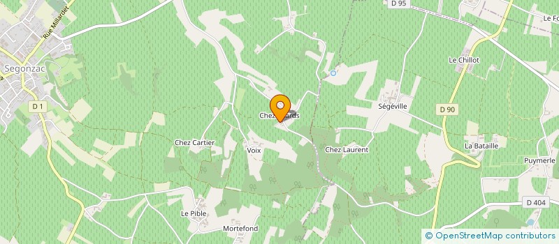 localisation de l'entreprise MADAME MICHELE PETIT-BEAU  SEGONZAC